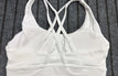 white sports bra / L