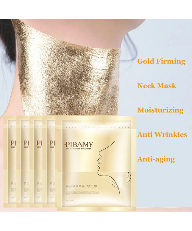 Gold Firming Neck Mask Moisturizing Anti Wrinkles Anti-aging Skin Care Products