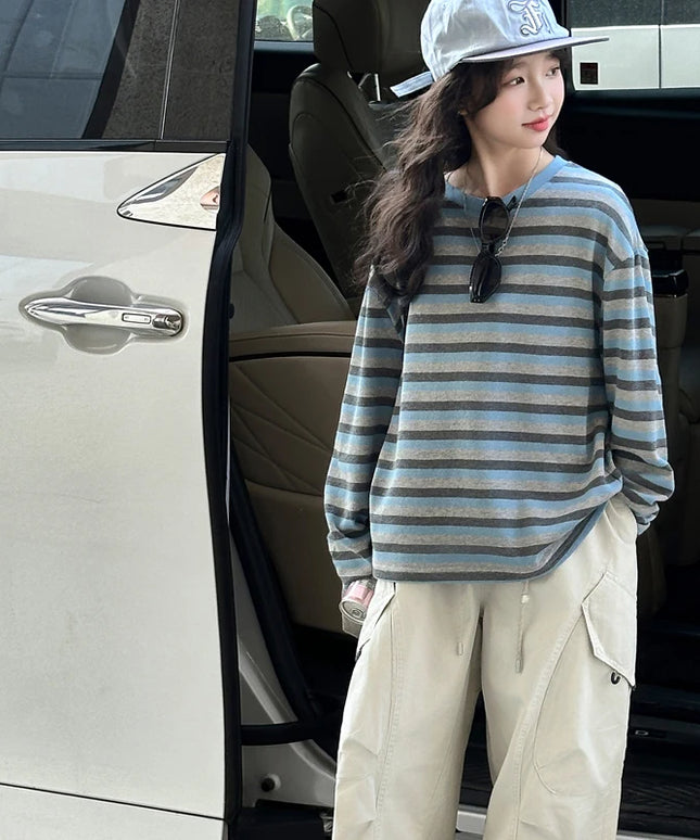 Girls Striped Spring T-Shirt