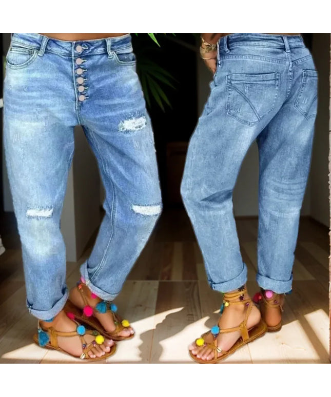 Ripped Jeans  High Waist