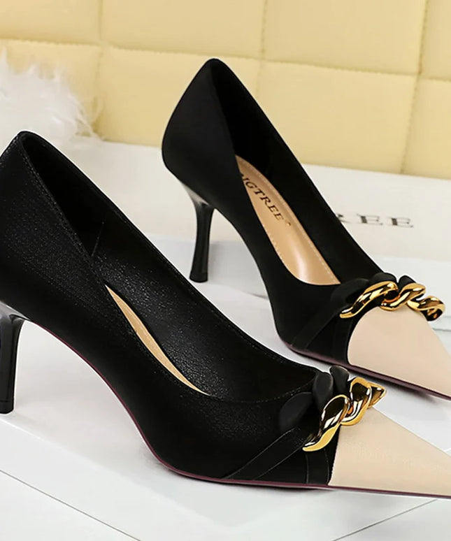 Western Style Party Women Shoes 7cm Thin High Heel
