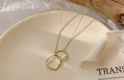 Two Round Shaped Necklaces Female