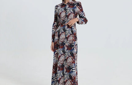 Soft Maxi Dress with Belt 2024 Spring