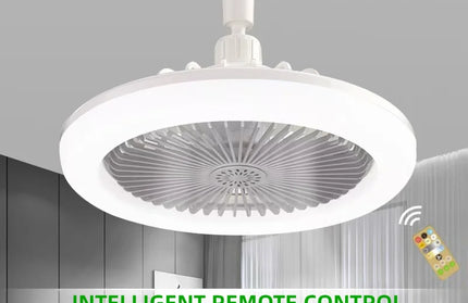 Rotatable 3in1 Ceiling Fan with Remote Control Lighting Lamp E27 Converter Base Light