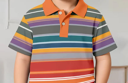 Children's Striped Polo Shirt Boy
