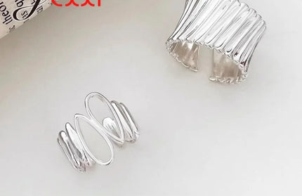 Couple 925 Sterling Silver Minimalist Handmade
