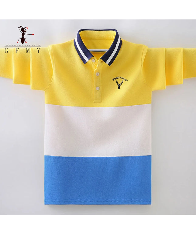 Boys Long Sleeve Polo Shirt