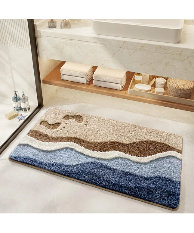 Bathroom Mat, Absorbent Anti Slip, Dirt Resistant Door