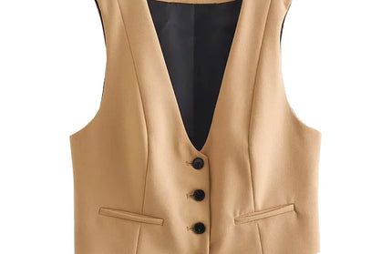 Koekop Vest Short Cropped Vest
