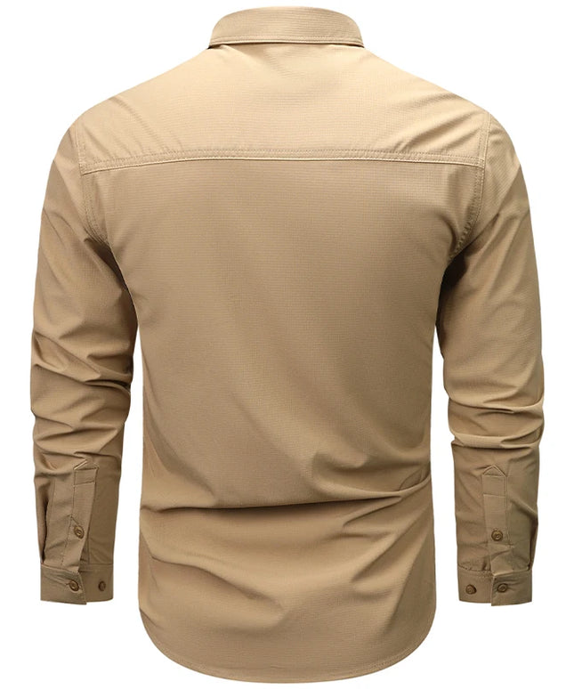 Long Sleeve Cargo Breathable Shirt