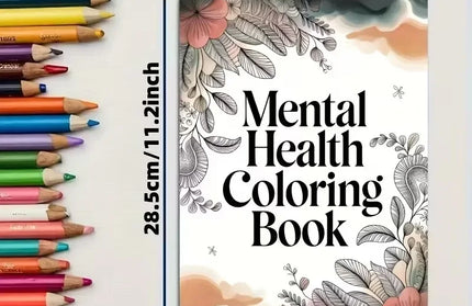 Coloring Book Psychological Health with Inspirational Quotes