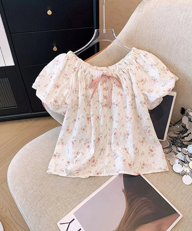 Girls Floral Summer Blouse
