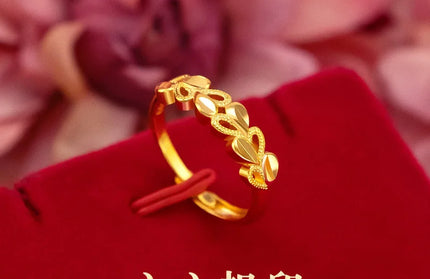 100% 18K Gold Jewelry ring