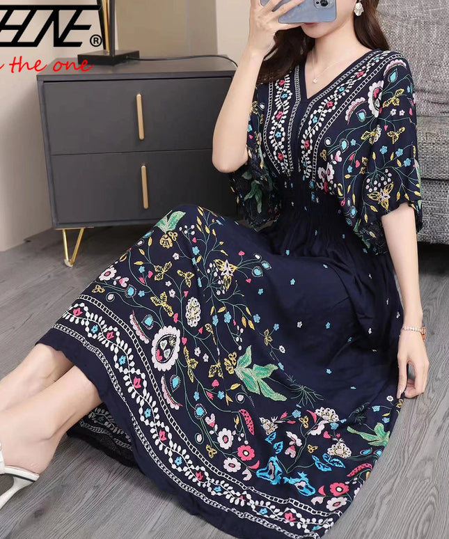 Bohemian floral Fashion Summer Dress For Women