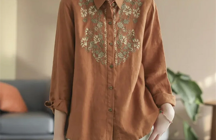 Retro Blouses For Women Shirt