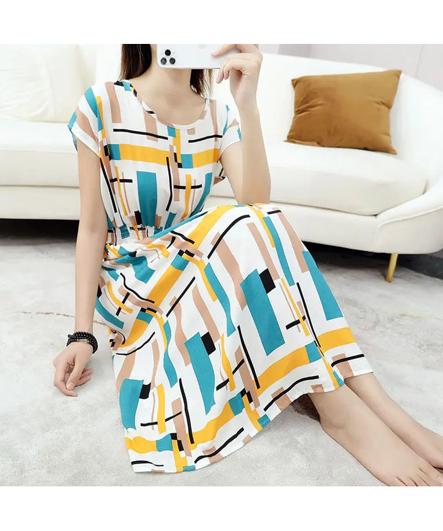 Boho Floral Women's Summer Dress Bohemian Trend Outfits Casual Beach Dresses
