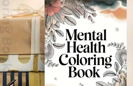Coloring Book Psychological Health with Inspirational Quotes