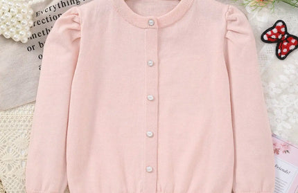 Girls Autumn Solid Casual Top
