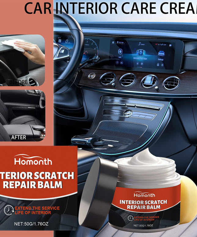 Car Interior Cleaner Leather Care Cream For Seats Dashboard Steering Wheel