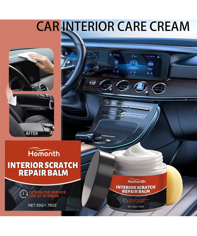 Car Interior Cleaner Leather Care Cream For Seats Dashboard Steering Wheel