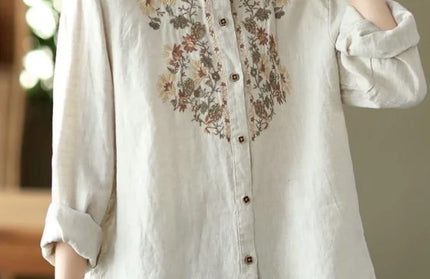Retro Blouses For Women Shirt