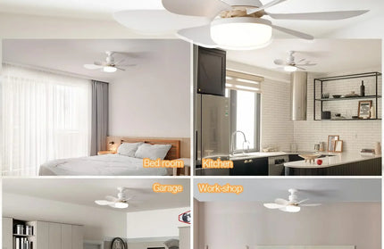 Cordless Light Socket Fan for Kitchen Bedroom Small Room LED Socket