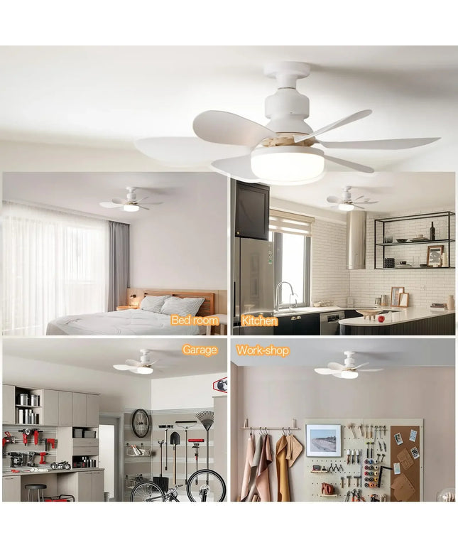 Cordless Light Socket Fan for Kitchen Bedroom Small Room LED Socket