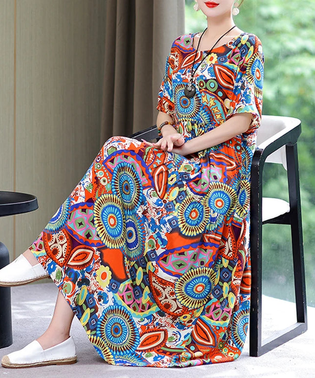 Cotton Vintage Dress Vestidos