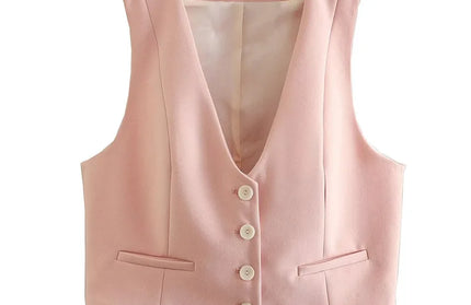Koekop Vest Short Cropped Vest