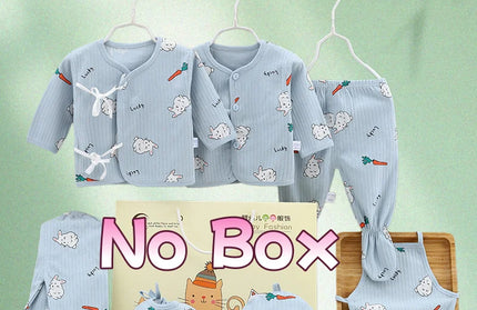 Clothes cartoon long Sleeve Bodysuit+Pants+Hat 7pcs Set