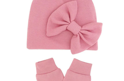 Hat Gloves Set Cotton Newborn