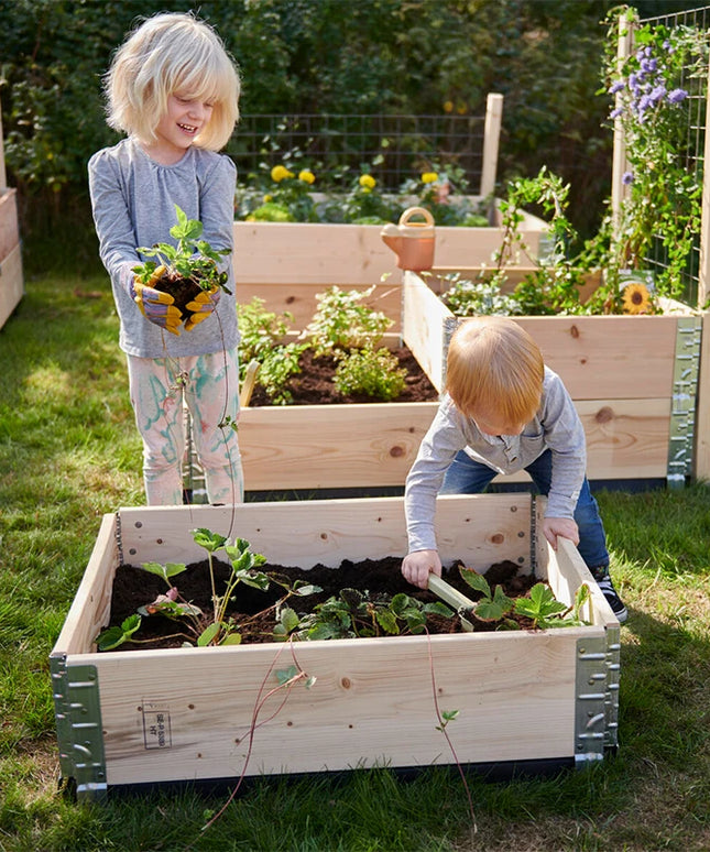 Garden Original Wooden Planting Boxes Framed Beds Vegetable Plant