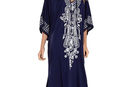Indie Folk Embroidered Short Sleeve