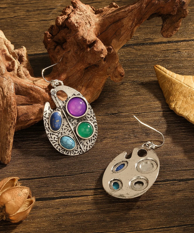 New Vintage Multicolor Stone Earrings