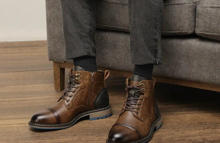 Men Boots Fashion Retro 2026