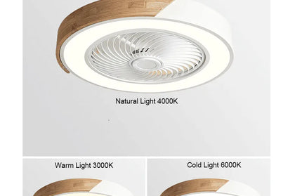 52CM  Ceiling Fan Light Lamp 220V APP +Remote Control Fans