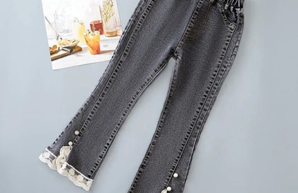 Diamond Elastic Denim Flared