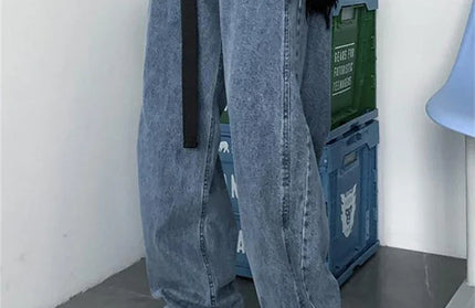 Men's Jeans 2026 Spring Autumn Korean Wide Leg