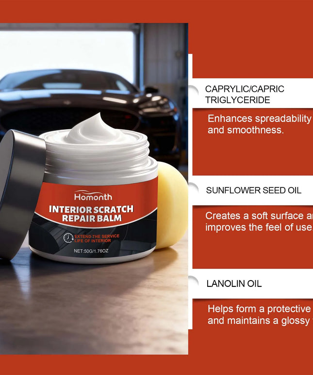 Car Interior Cleaner Leather Care Cream For Seats Dashboard Steering Wheel