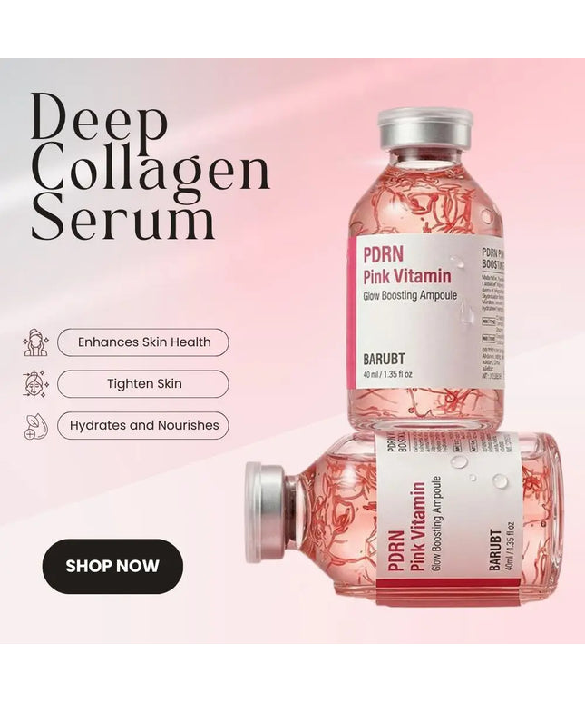 Deep Collagen Barrier Serum, Peptide Intensive Activation, Pink PDRN Stem Cell Ampoule, Moisturizing, Skincare