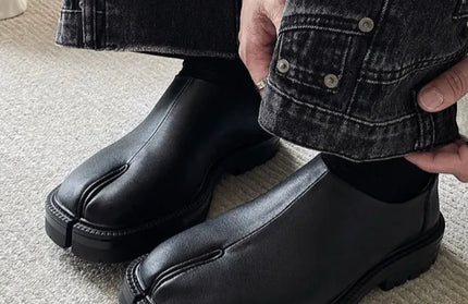 Genuine Leather Classic Split Toe Shoe