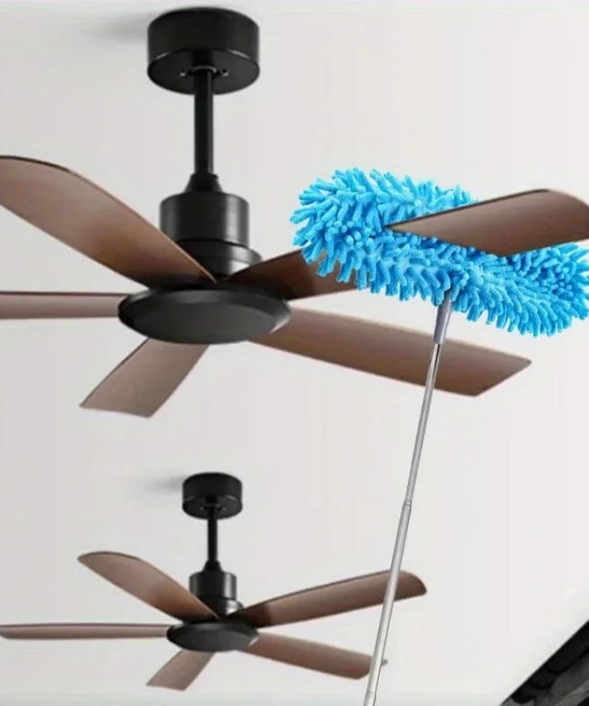 Chenille Duster Retractable High Altitude Cleaning Brush Flexible Ceiling Fan Dust Remover