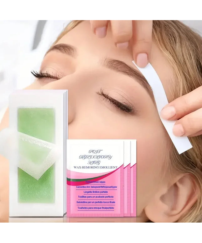 10/20/30/50 Pcs Depilatory Wax Strips For Hair Removal Wax Paper