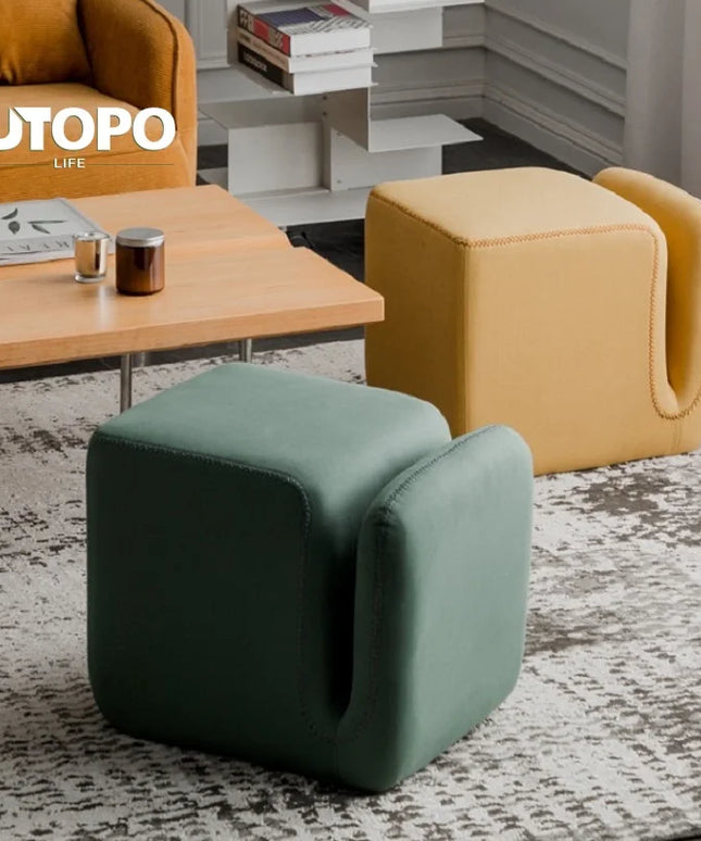 Sofa Stool Makeup Sitting Pier Fabric Shoe Changing Stool