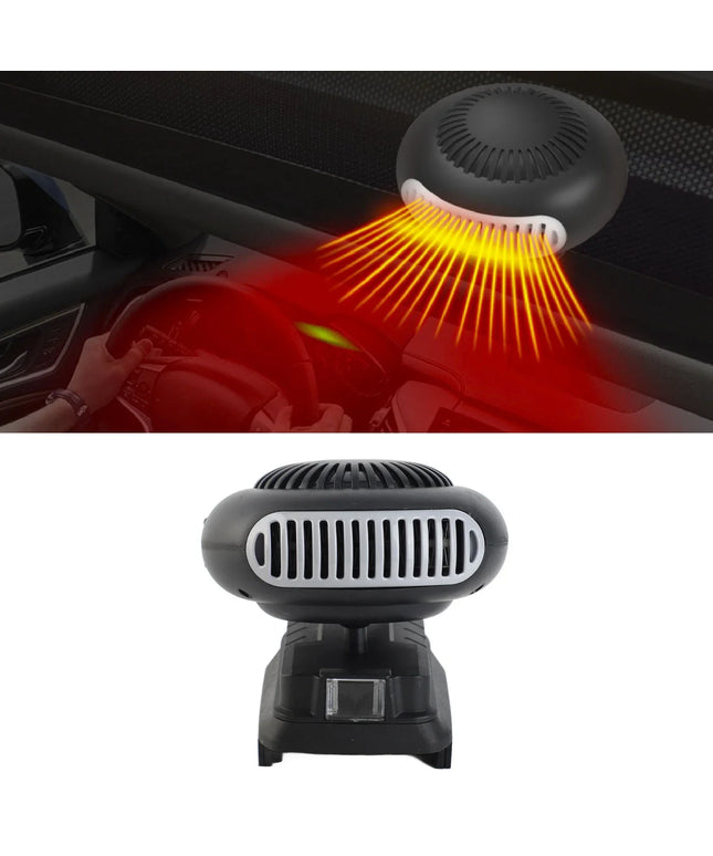Electric Heater Fan Electric Portable 2 Gear  Space Heater 18V Battery Powered 170W