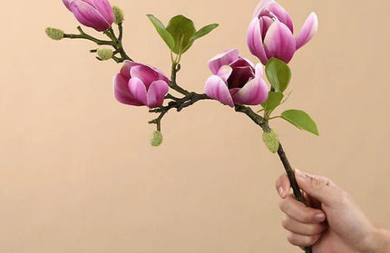 Film Feel Magnolia Bouquet Faux Flower Branch
