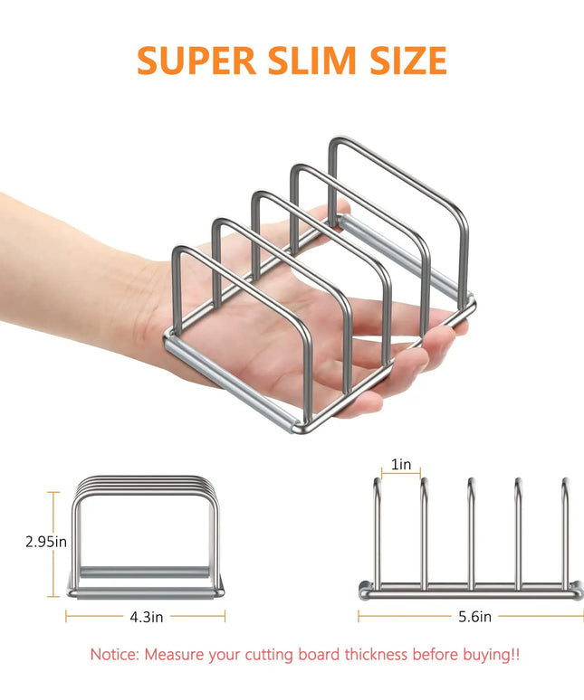 Kitchen Cabinet Organize Tray and Chopping Board Rack -