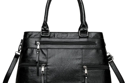 High Quality Leather Top-Handle Bag
