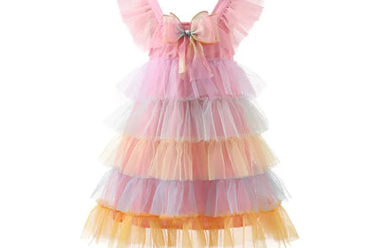 Rainbow Pink Cake multi-layer Gauze