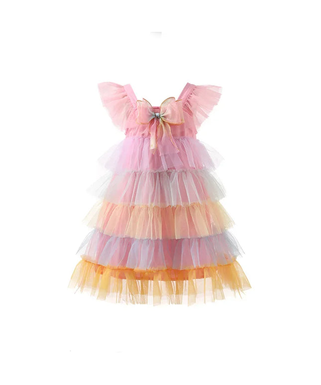 Rainbow Pink Cake multi-layer Gauze
